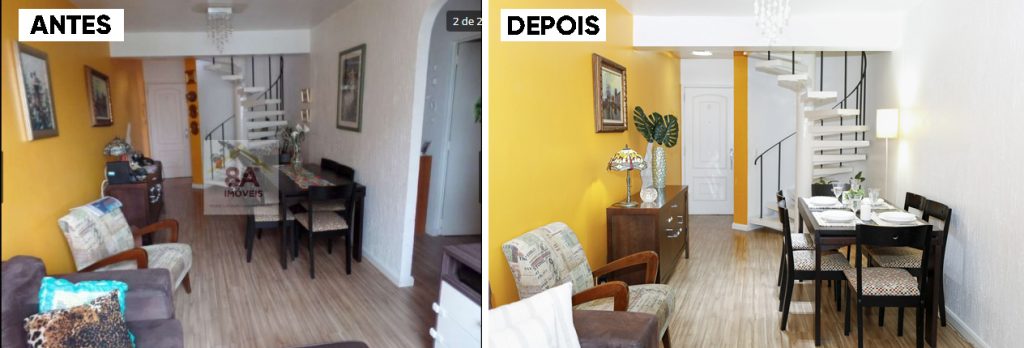 home staging antes e depois