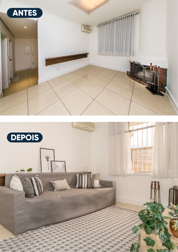 Home Staging antes e depois
