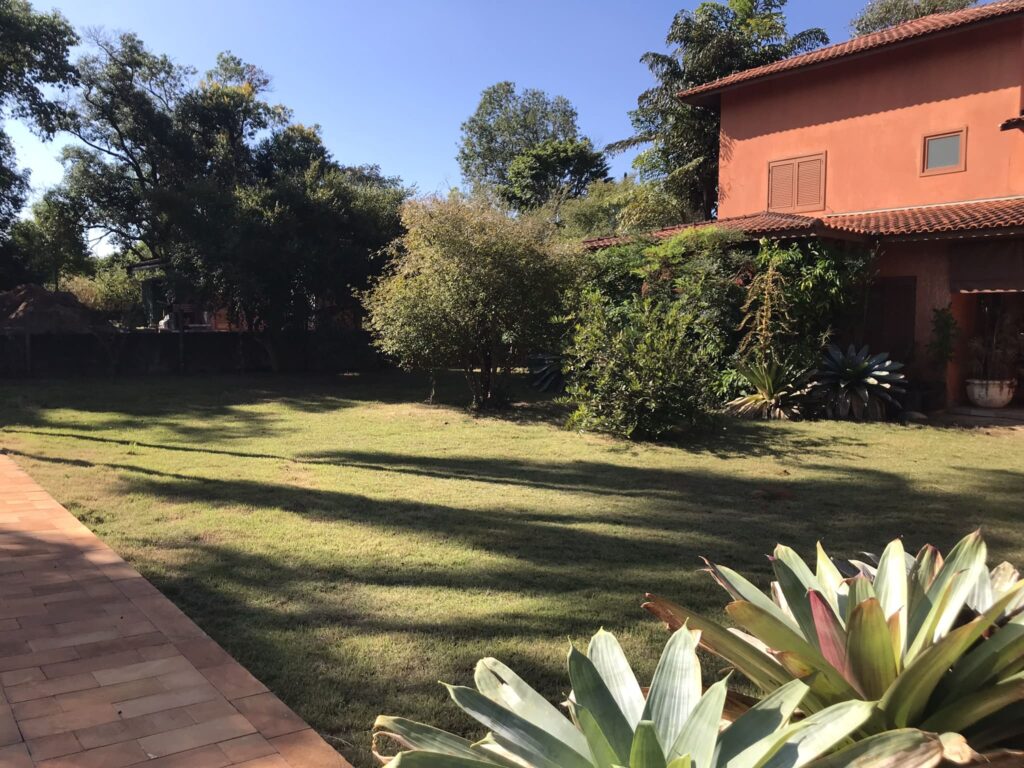 Antes: Jardim simples antes do paisagismo